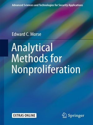 cover image of Analytical Methods for Nonproliferation